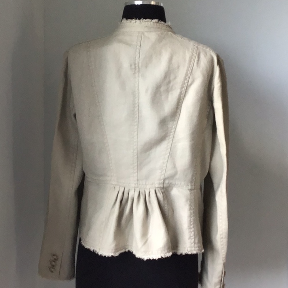 Micheal Micheal Kors Linen Tan Blazer - Picture 3 of 6